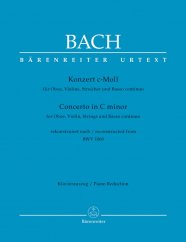 Bach: Koncert c moll pro hoboj a housle ( redukce pro klavírní doprovod )