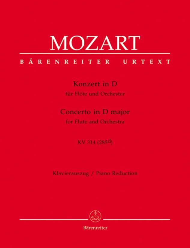 Mozart W. A.: Koncert D dur pro flétnu KV 314