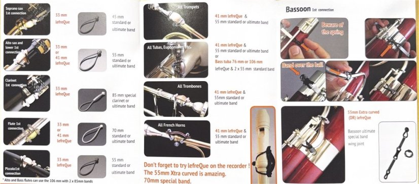 LefreQue Standard band - Velikost gumiček: 55 mm