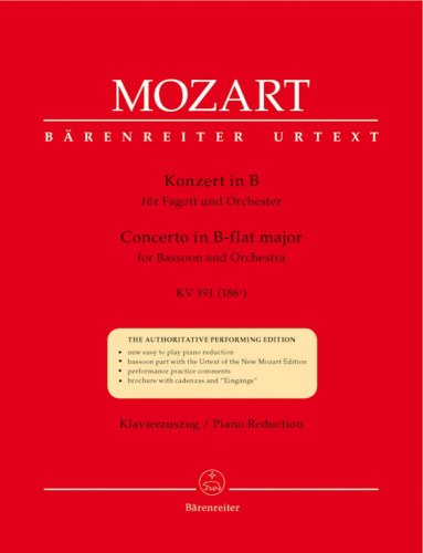 Mozart W. A.: Concerto in B flat major for bassoon