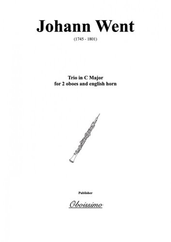 Johann Went - oboe trio for two oboes and English horn